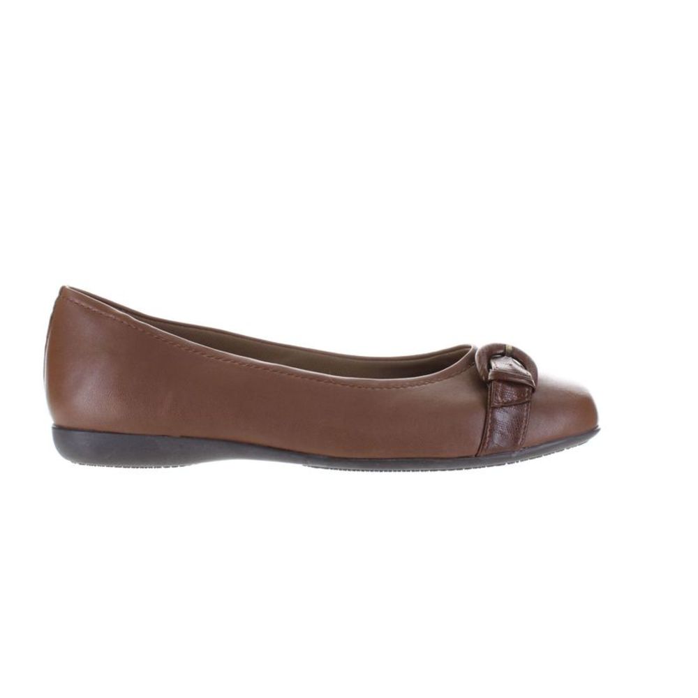 Trotters Womens Sylvia Brown Ballet Flats Size 10 Medium (B, M)